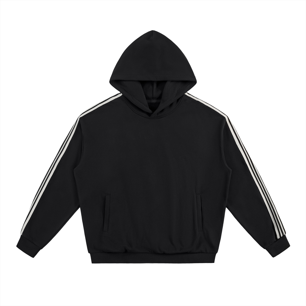 Striped,Drop Shoulder,Hoodie