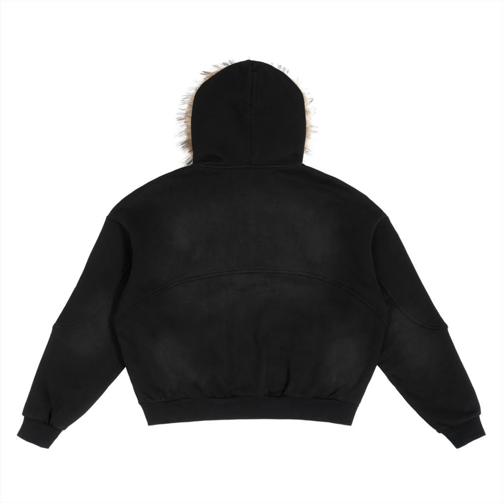 Hoodie,Fur,Sun Fade,Full Zip