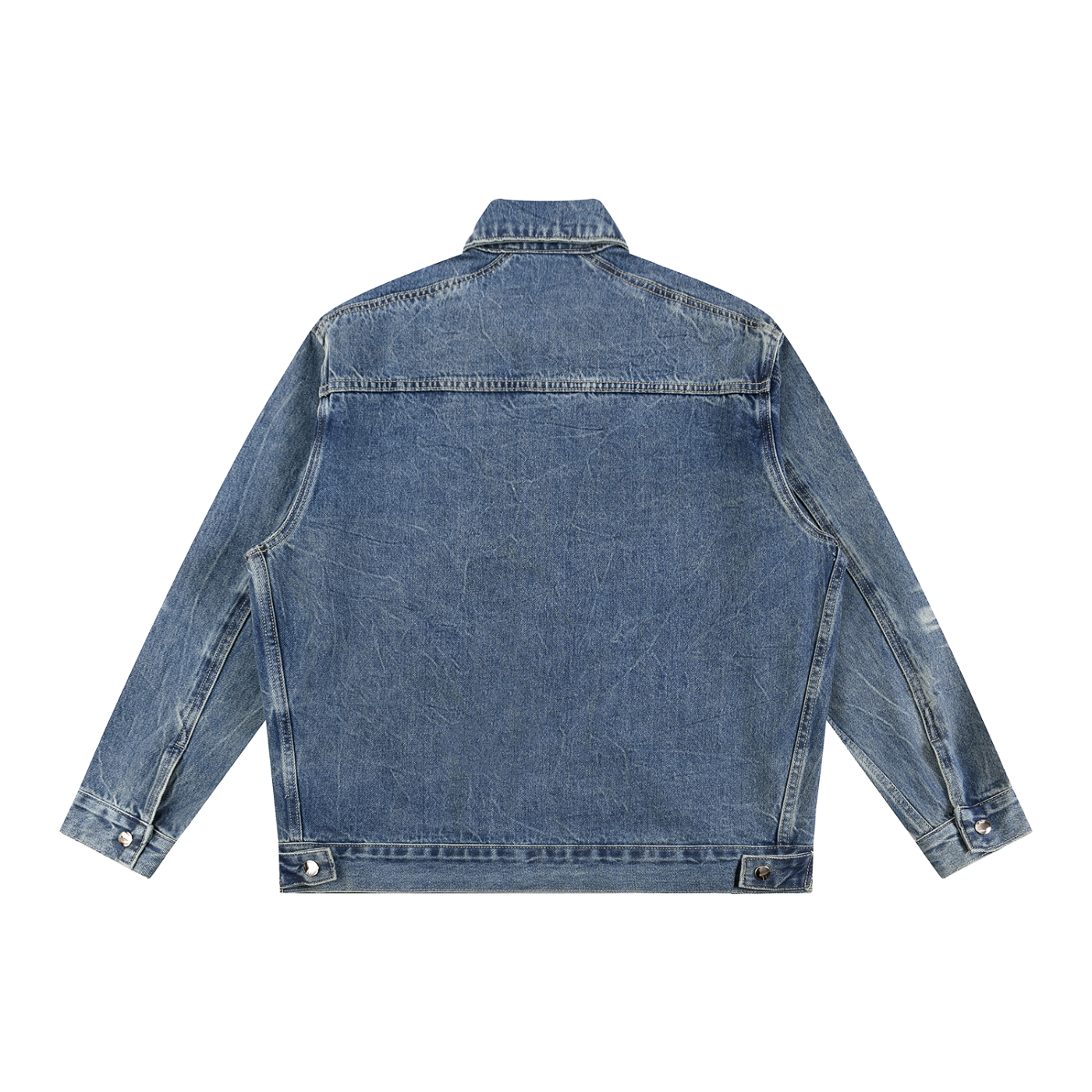 Denim,Jacket,Full Zip,Vintage Wash