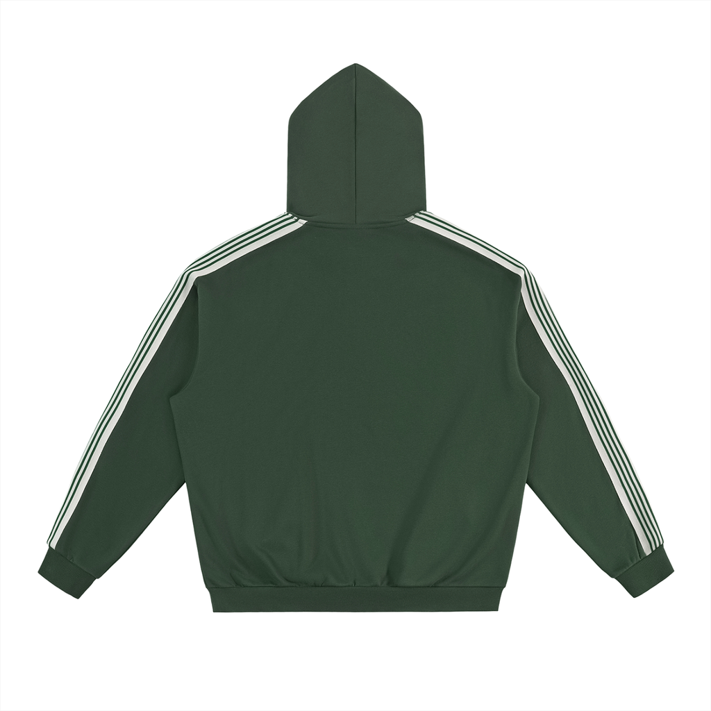 Striped,Drop Shoulder,Hoodie