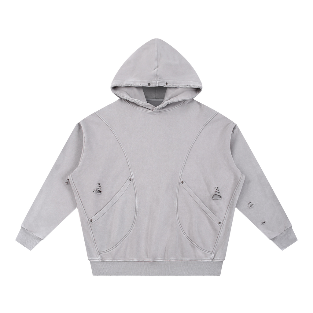 Snow Washed,Distressed,Hoodie