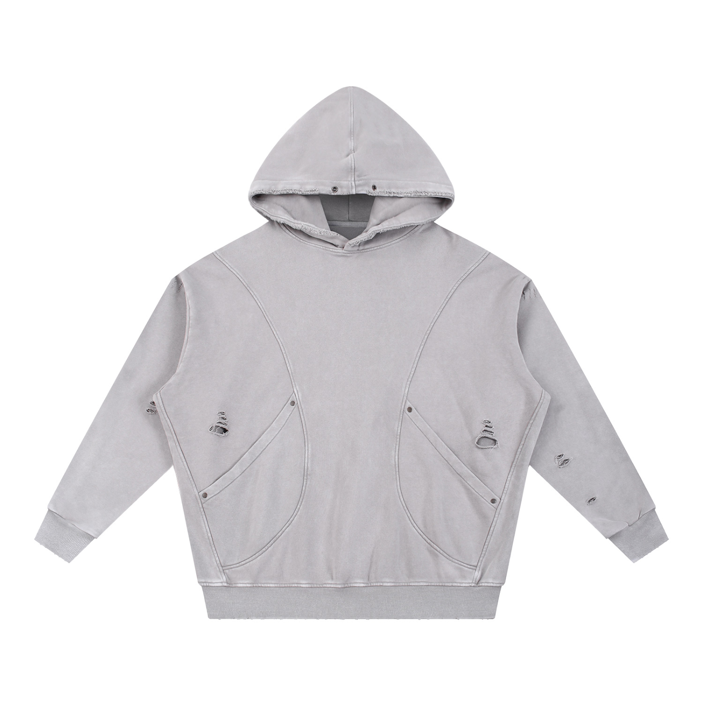 Snow Washed,Distressed,Hoodie