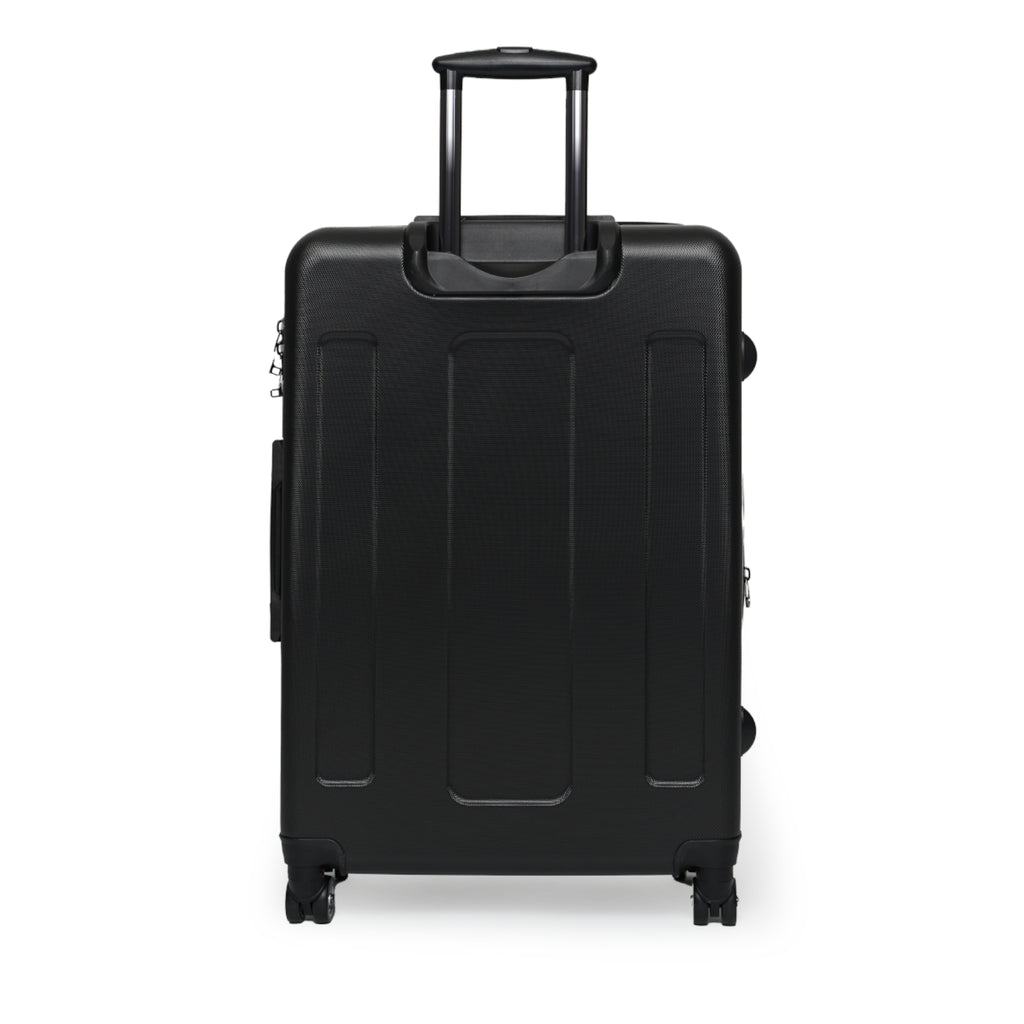 Monogram Travel Suitcase – Luxury Brown Pattern Carry-On