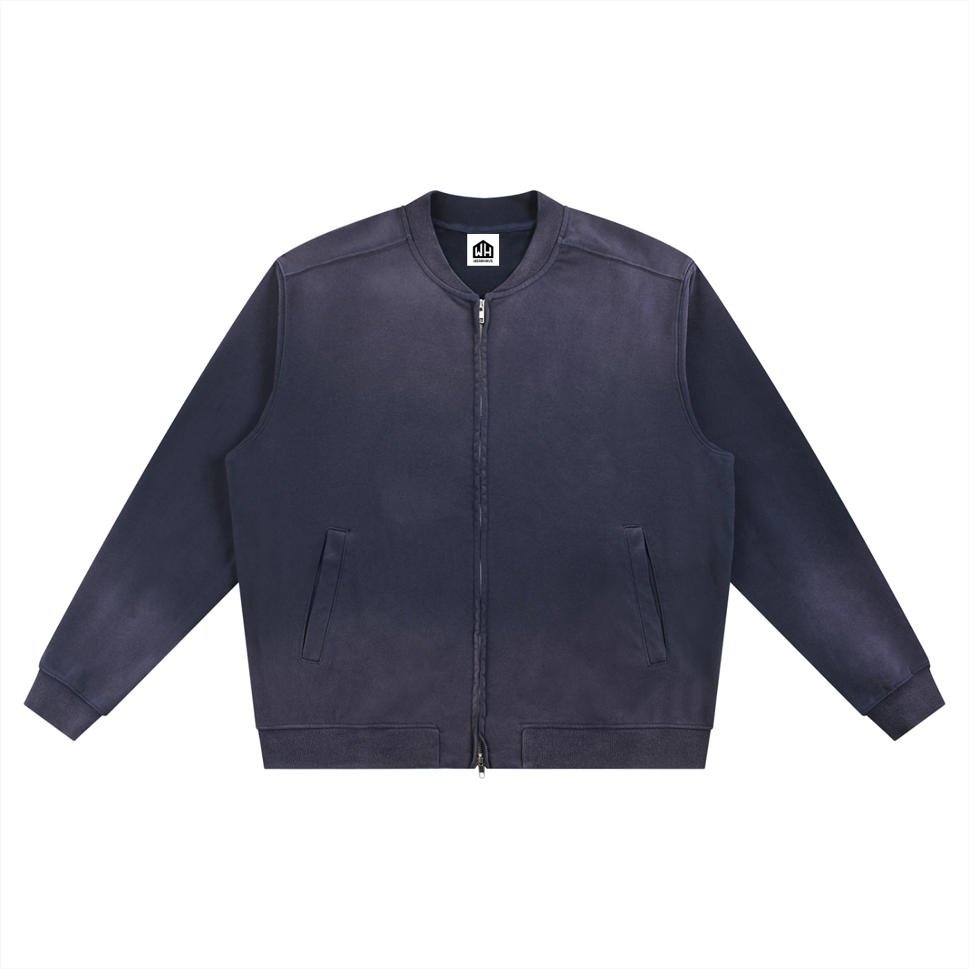 Sun Fade,Heavyweight,Baseball,Full Zip,Jacket