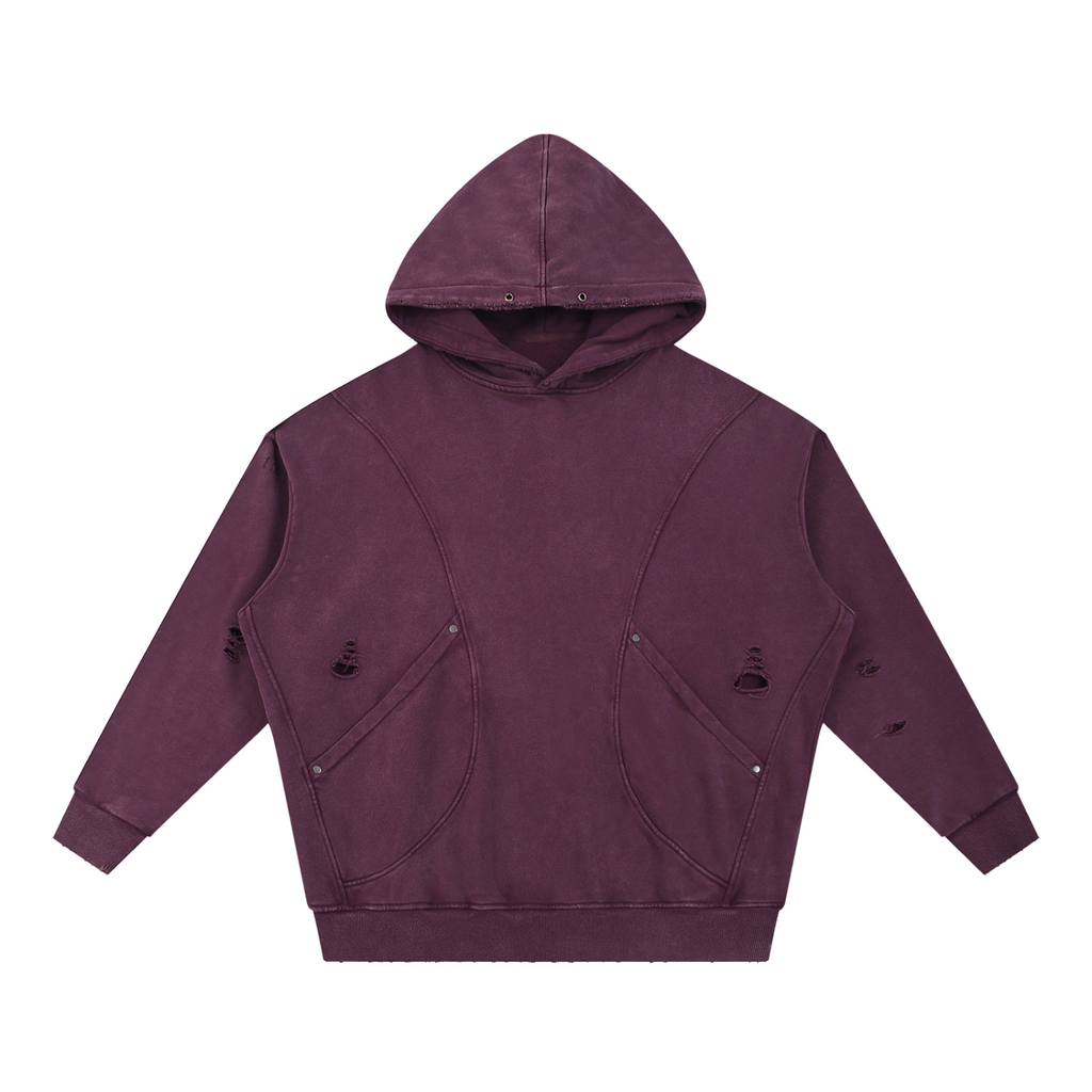 Snow Washed,Distressed,Hoodie