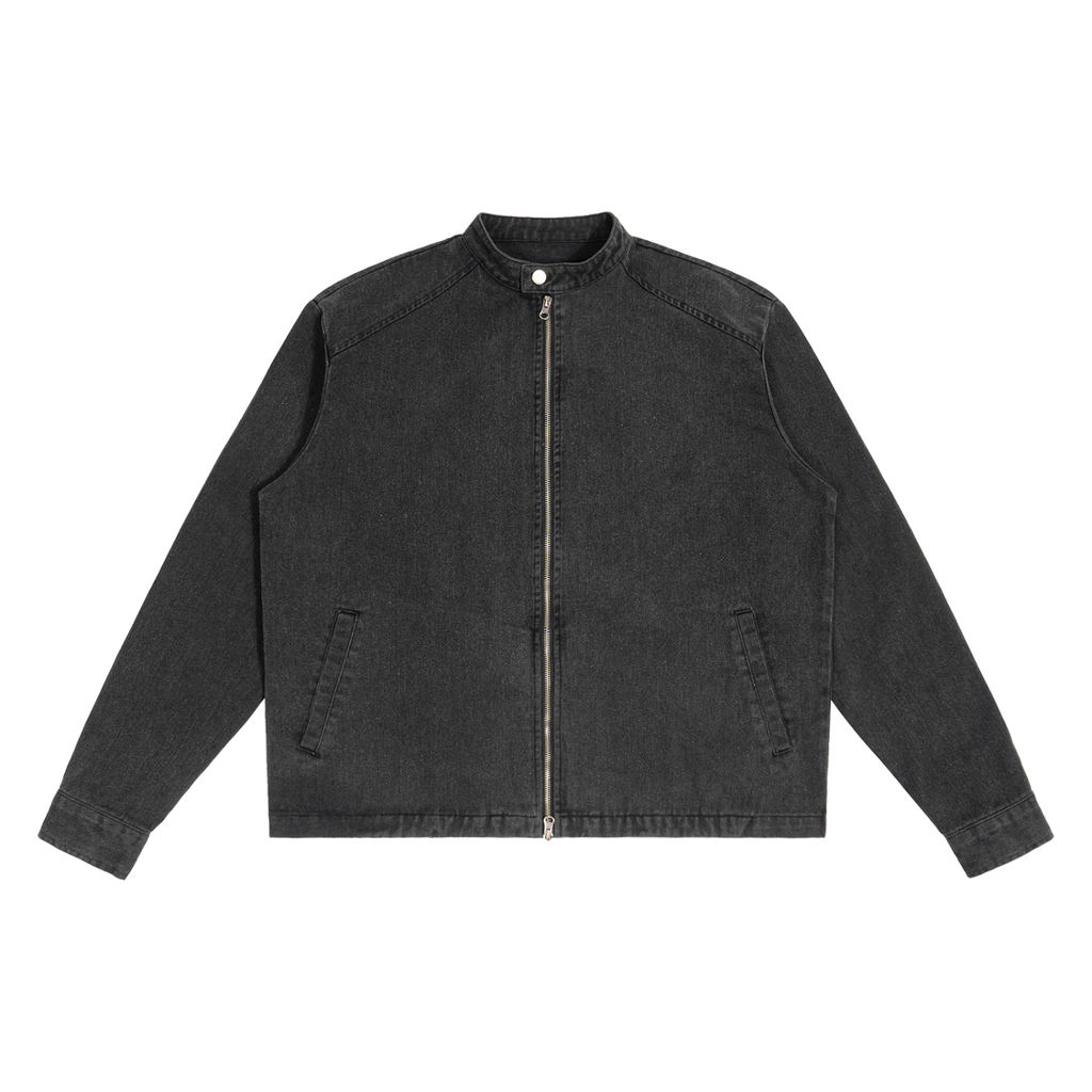 Denim,Vintage Washed,Full Zip,Jacket