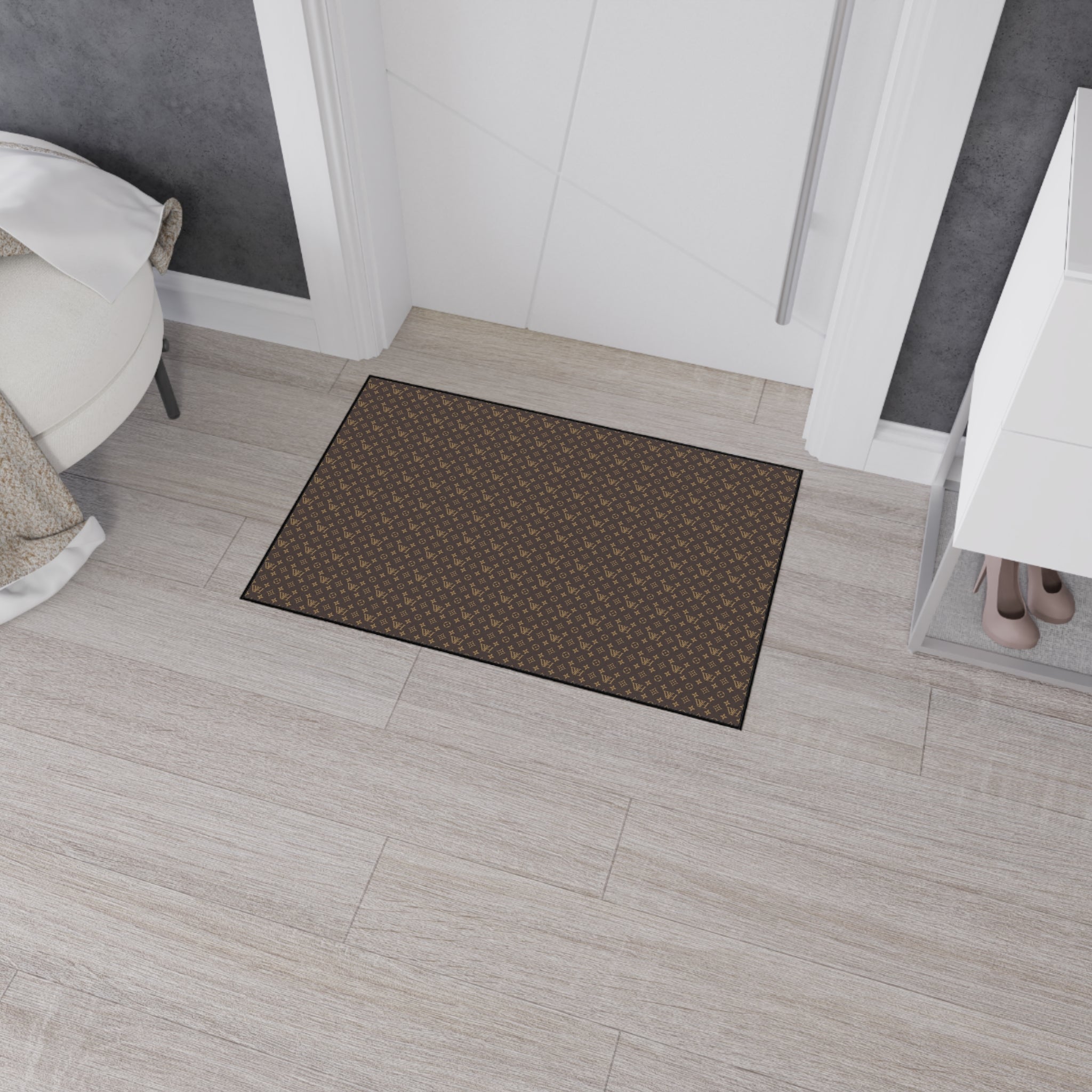 Luxury Patterned Heavy Duty Floor Mat — Non-Slip Entrance Rug