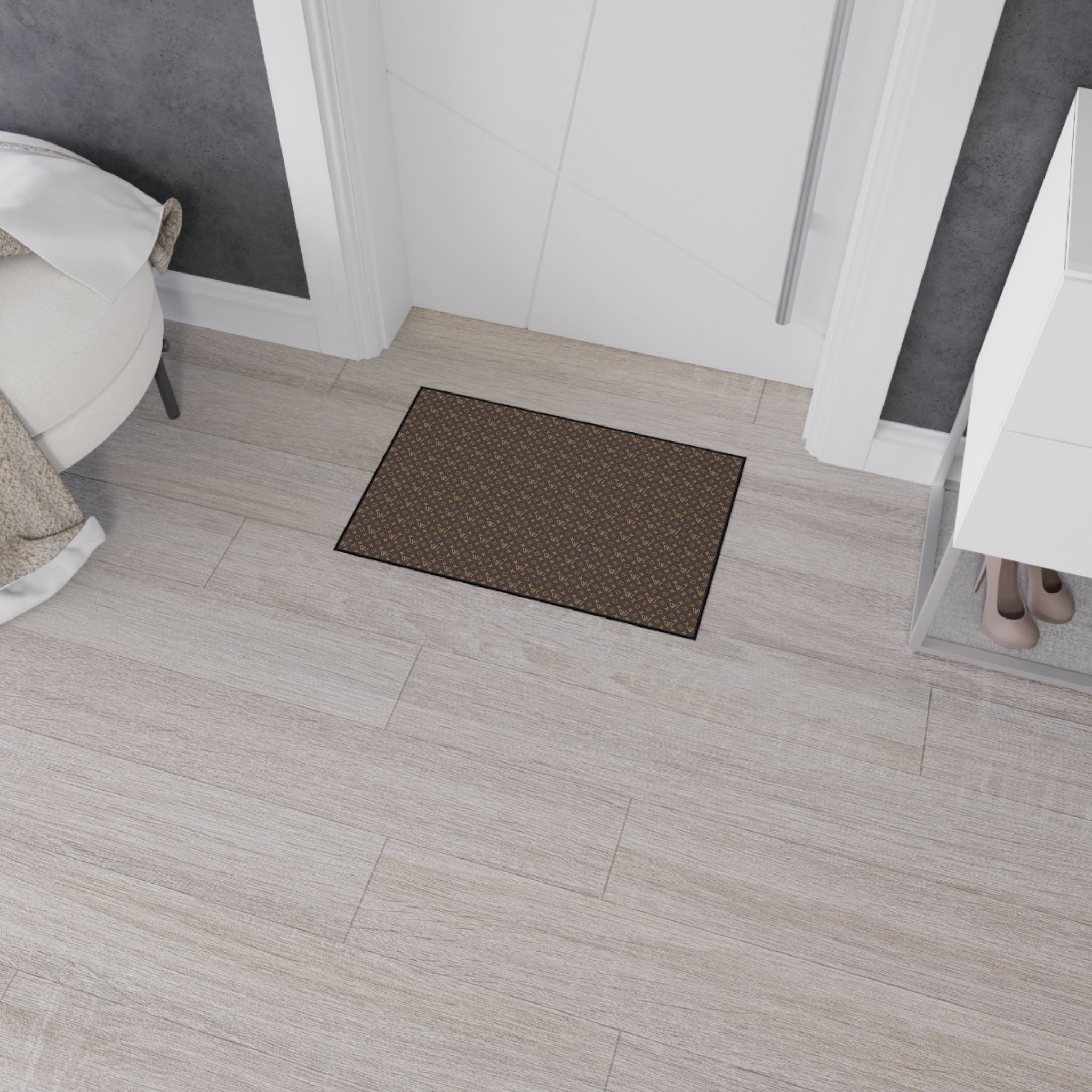 Luxury Patterned Heavy Duty Floor Mat — Non-Slip Entrance Rug