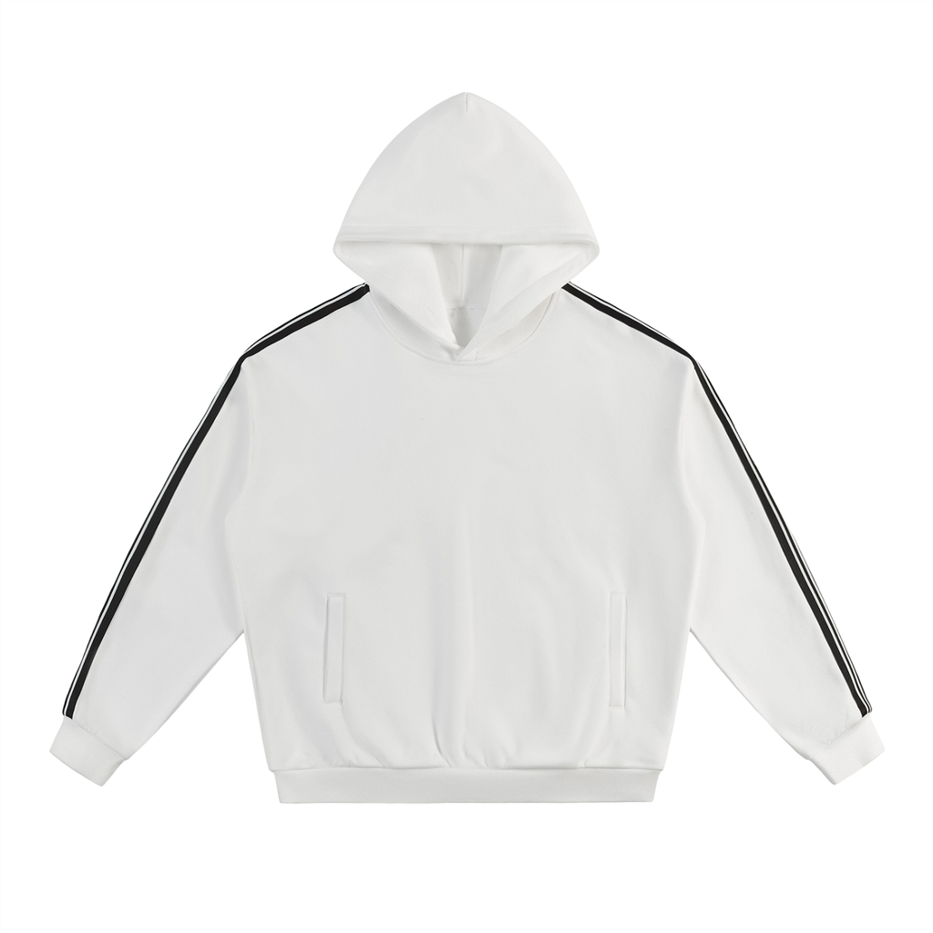 Striped,Drop Shoulder,Hoodie