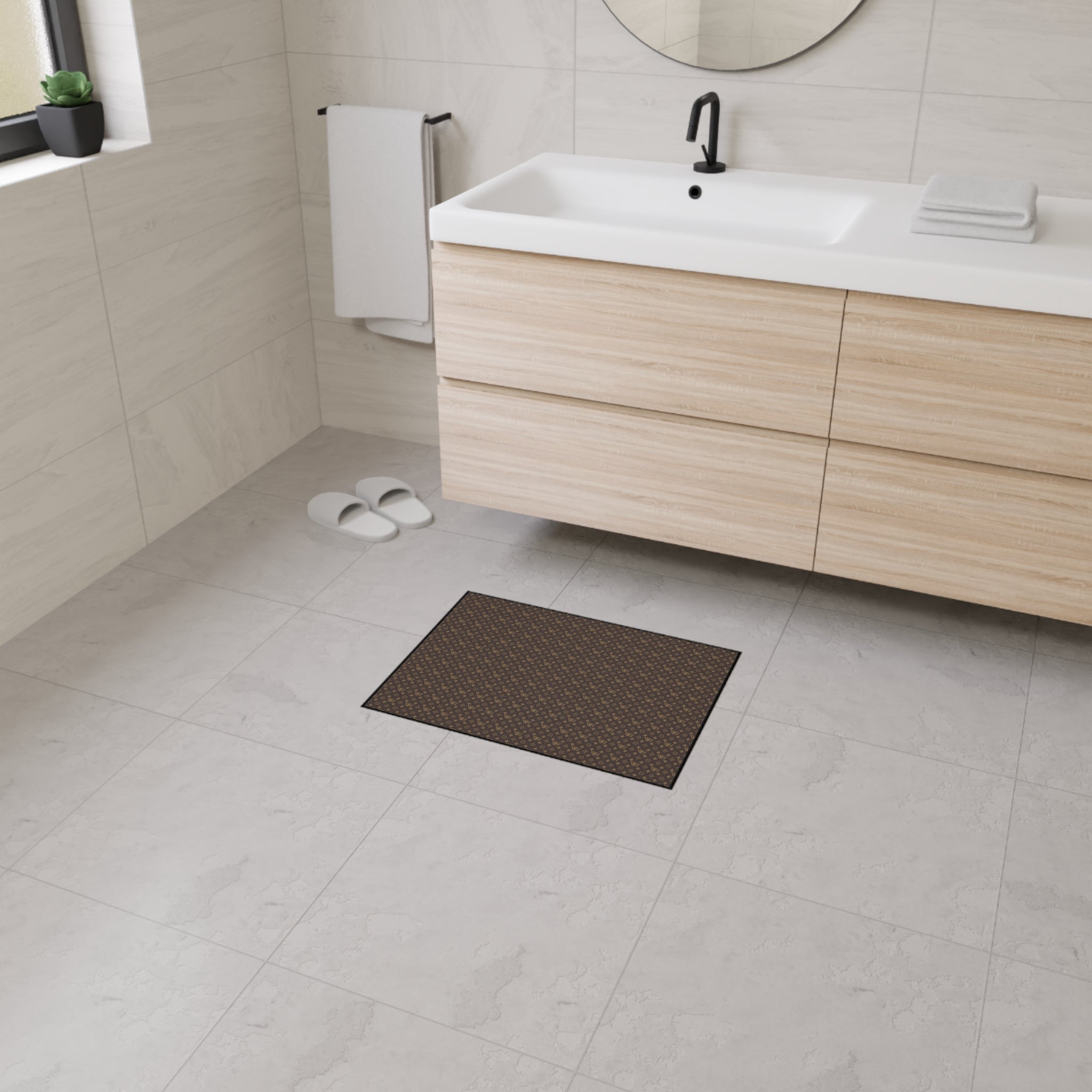 Luxury Patterned Heavy Duty Floor Mat — Non-Slip Entrance Rug
