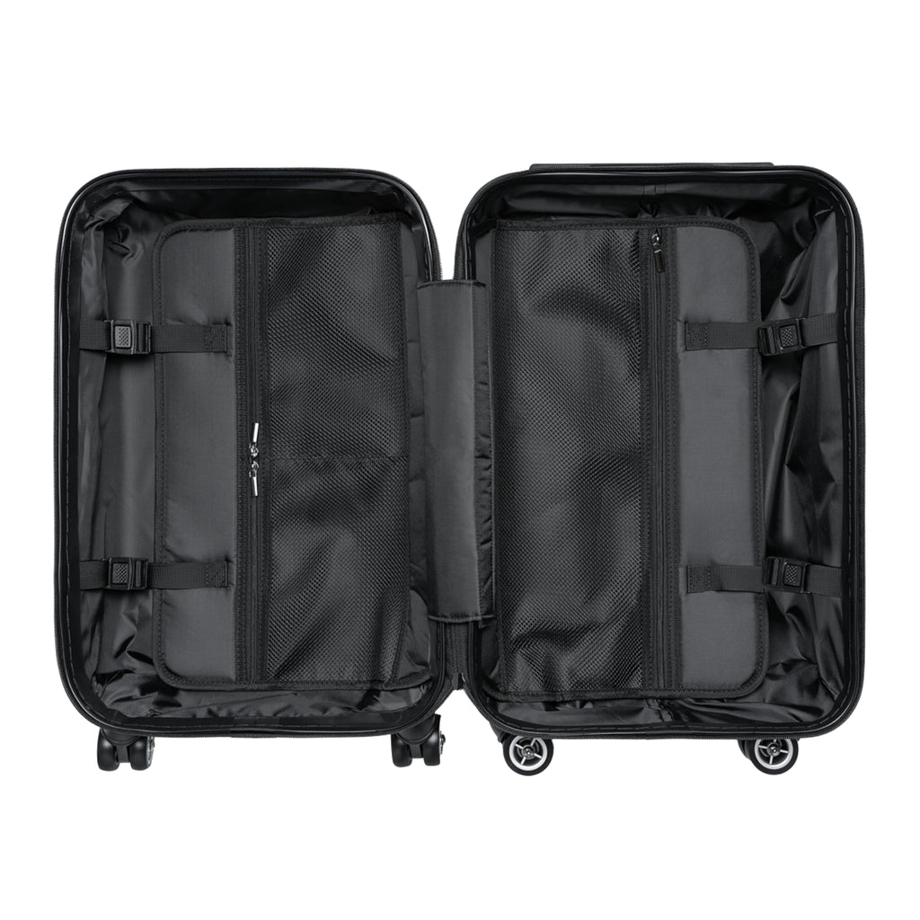Monogram Travel Suitcase – Luxury Brown Pattern Carry-On