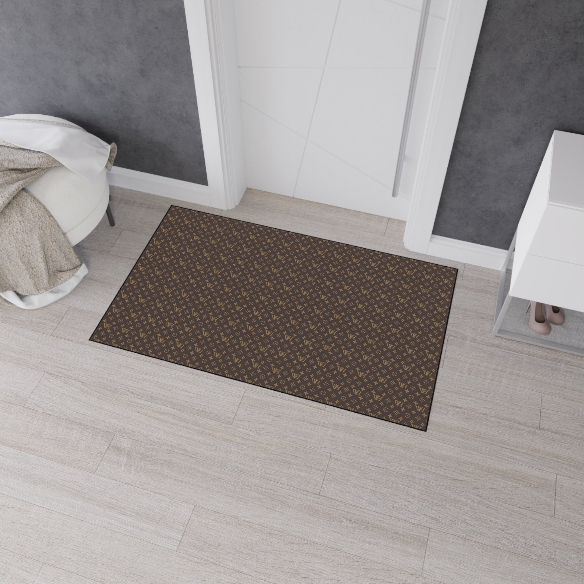 Luxury Patterned Heavy Duty Floor Mat — Non-Slip Entrance Rug
