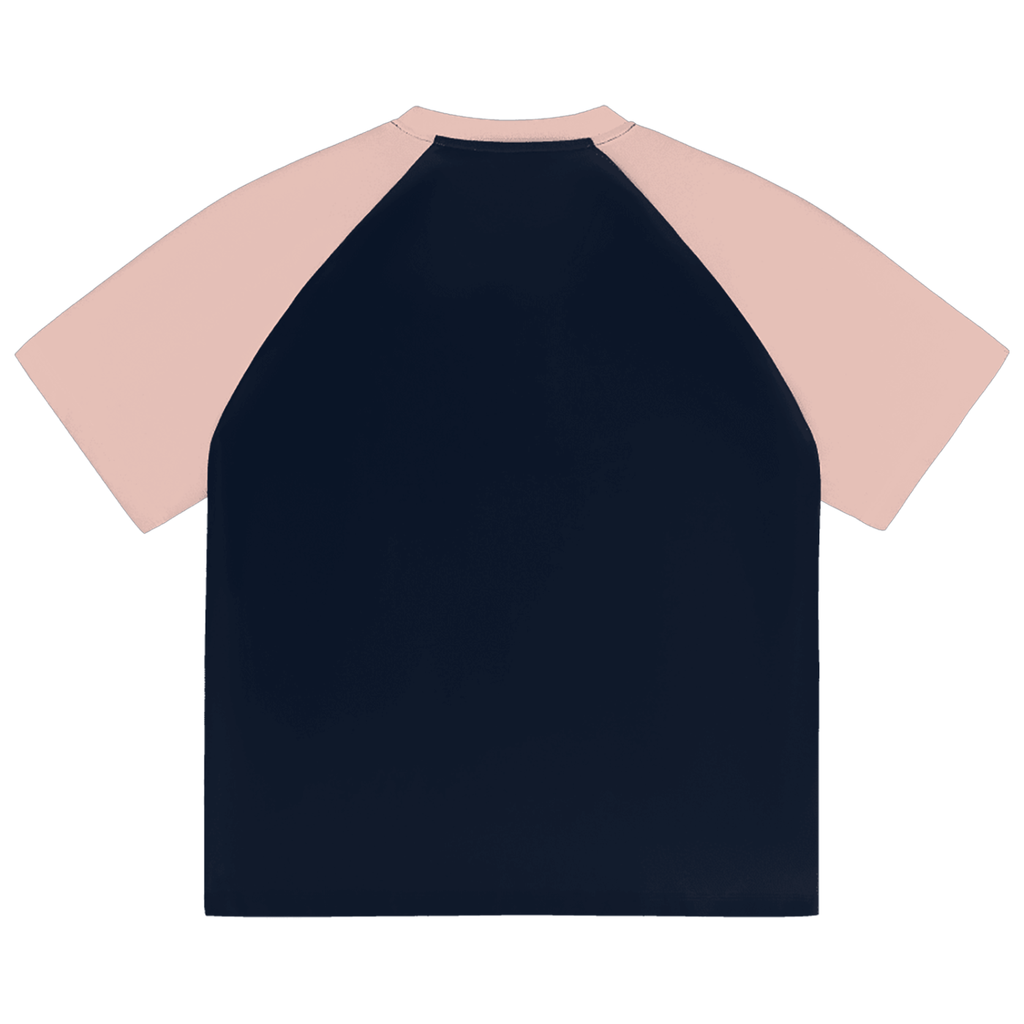 Color-Blocked Raglan Sleeve T-Shirt