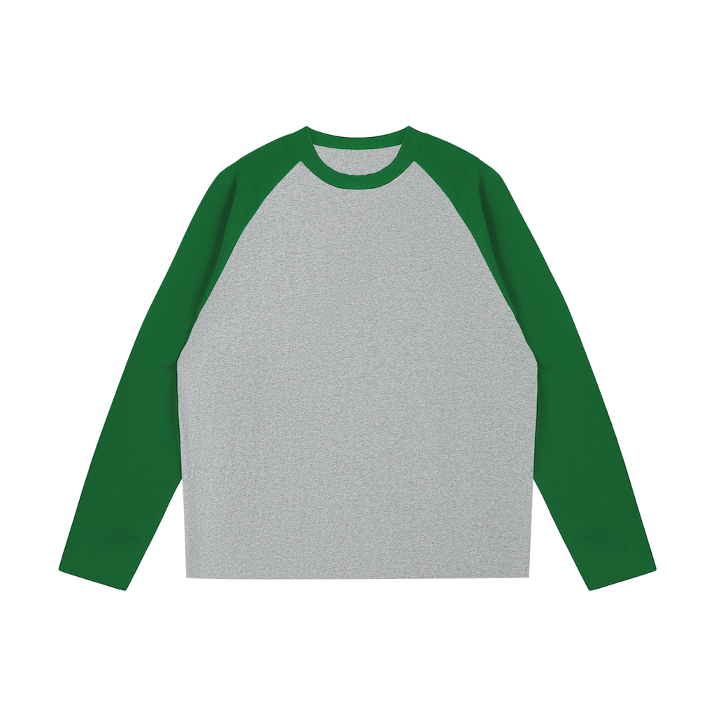 Color-Blocked Raglan Long-Sleeve T-Shirt