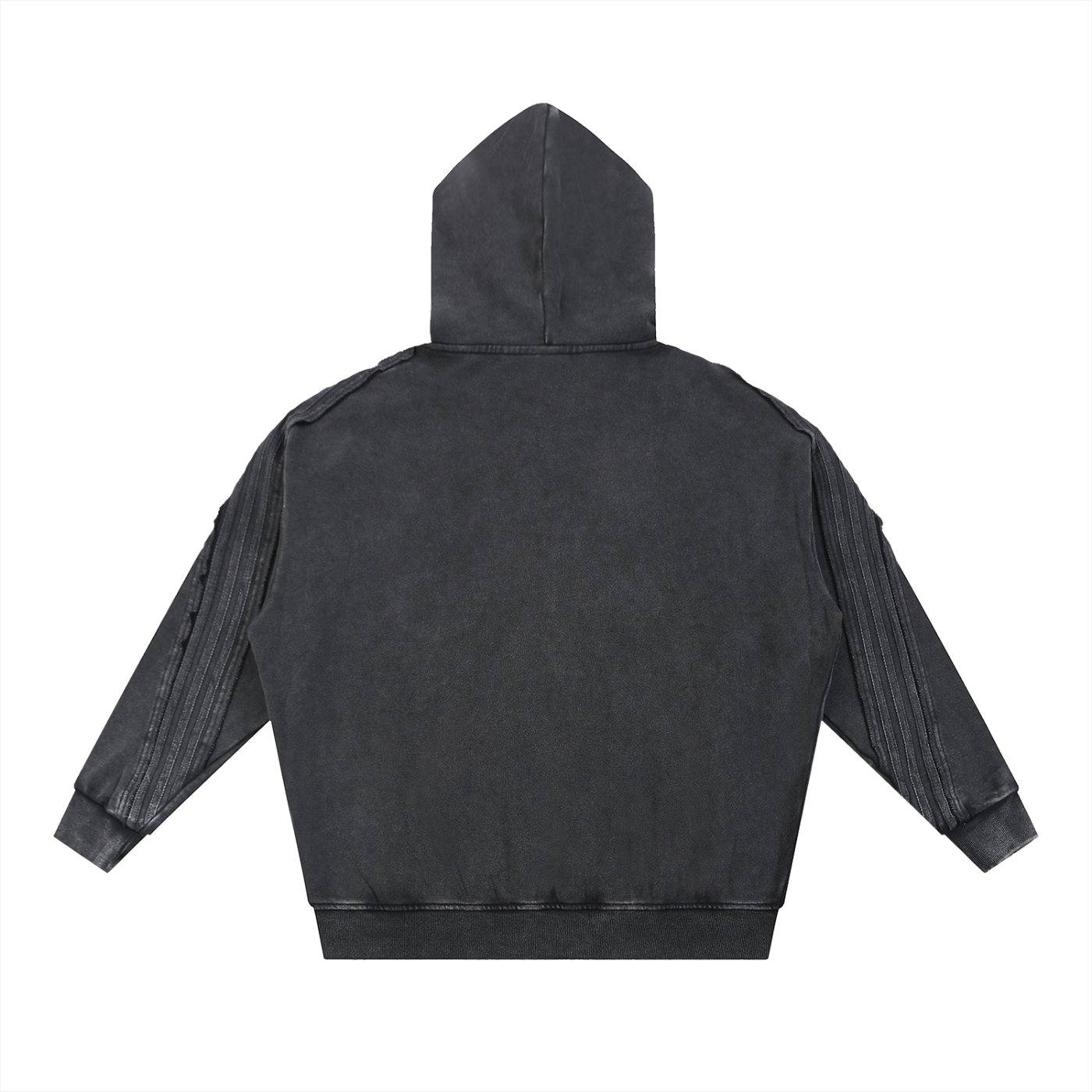 Snow Washed,Tape,Raw Edge,Full Zip,Hoodie