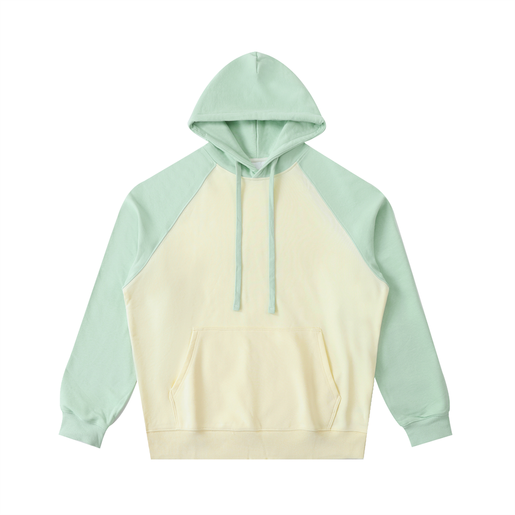 Color-Block Raglan Sleeve Hoodie