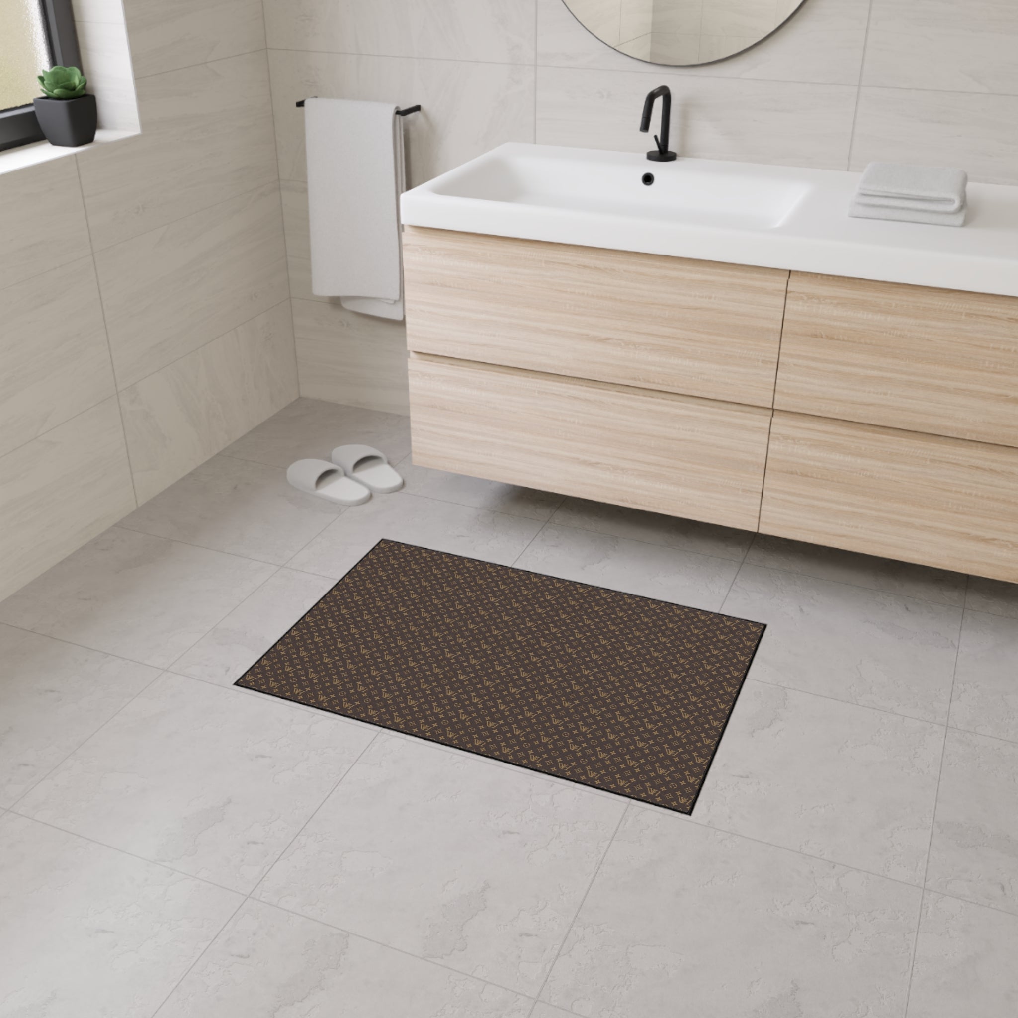 Luxury Patterned Heavy Duty Floor Mat — Non-Slip Entrance Rug