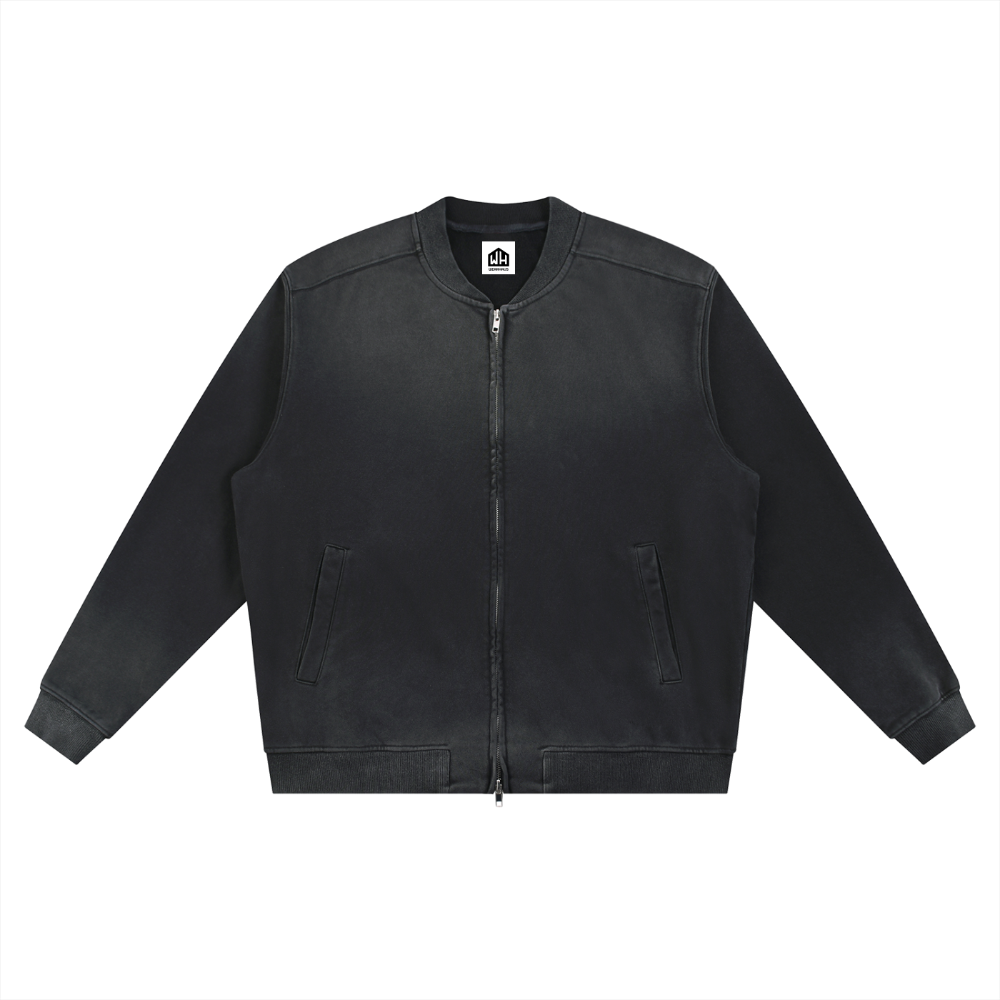 Sun Fade,Heavyweight,Baseball,Full Zip,Jacket