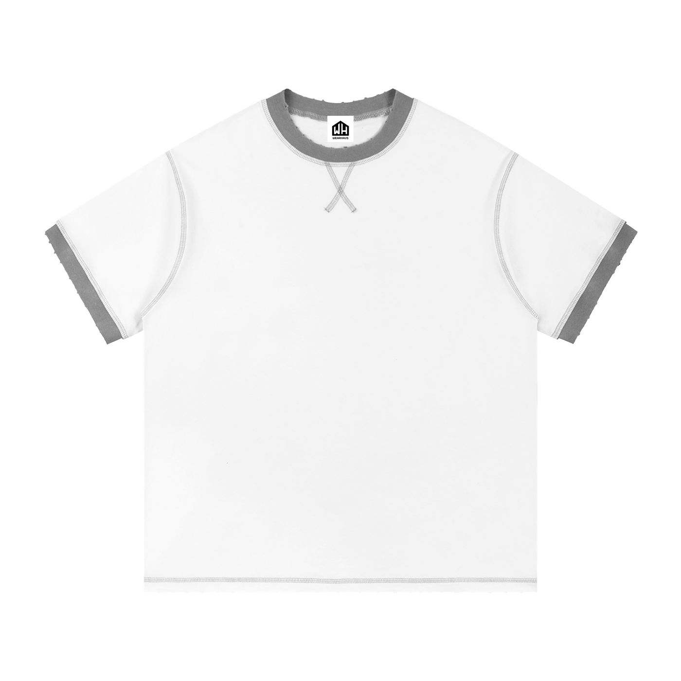 Contrast-Stitched Cotton T-Shirt