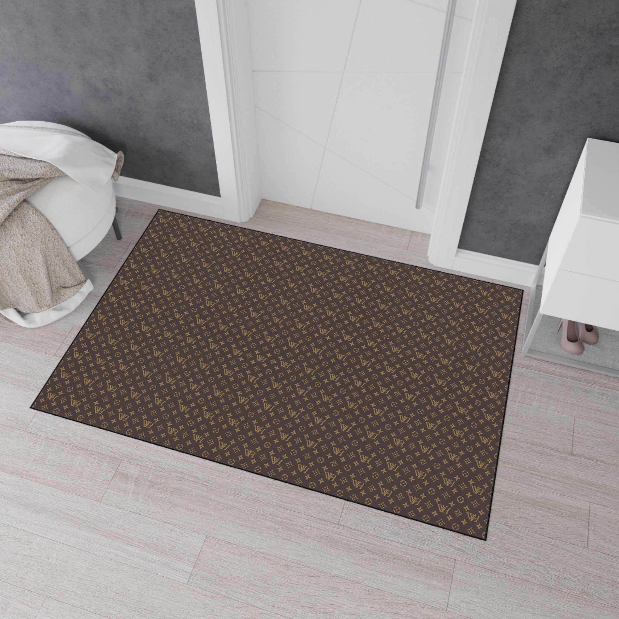 Luxury Patterned Heavy Duty Floor Mat — Non-Slip Entrance Rug