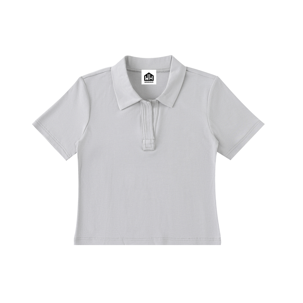 Bodycon Short Sleeve Polo Shirt