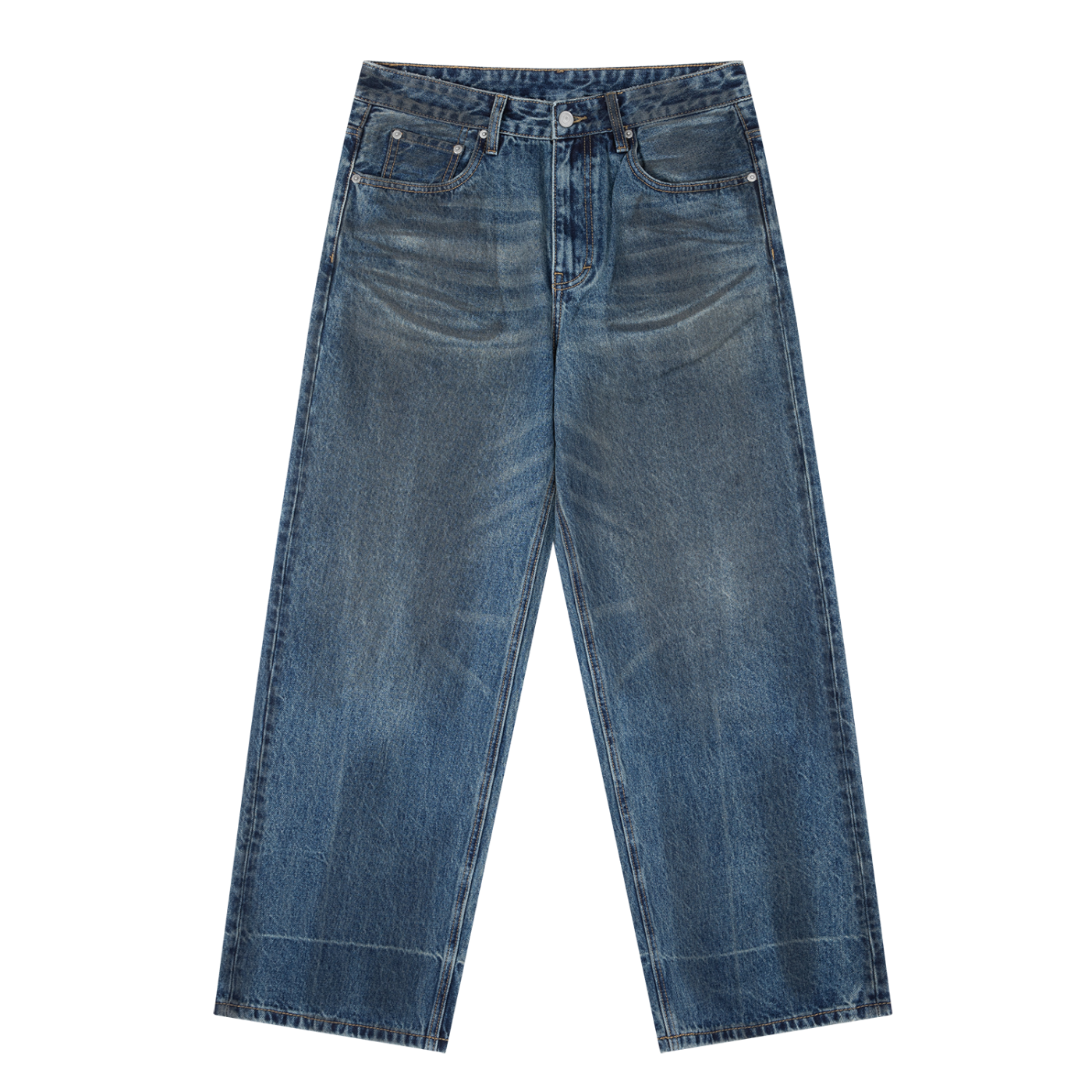 Vintage Washed,Baggy,Denim,Jeans,Pants