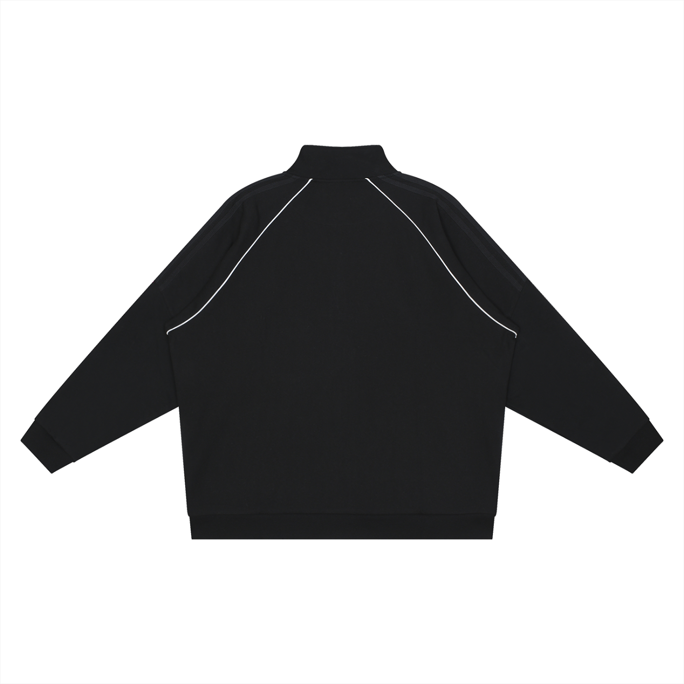 Reflective,Striped,Raglan,Full Zip,Jacket