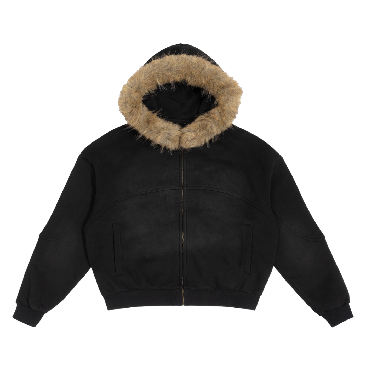 Hoodie,Fur,Sun Fade,Full Zip