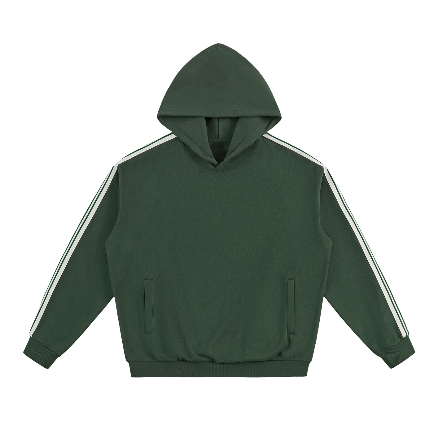 Striped,Drop Shoulder,Hoodie