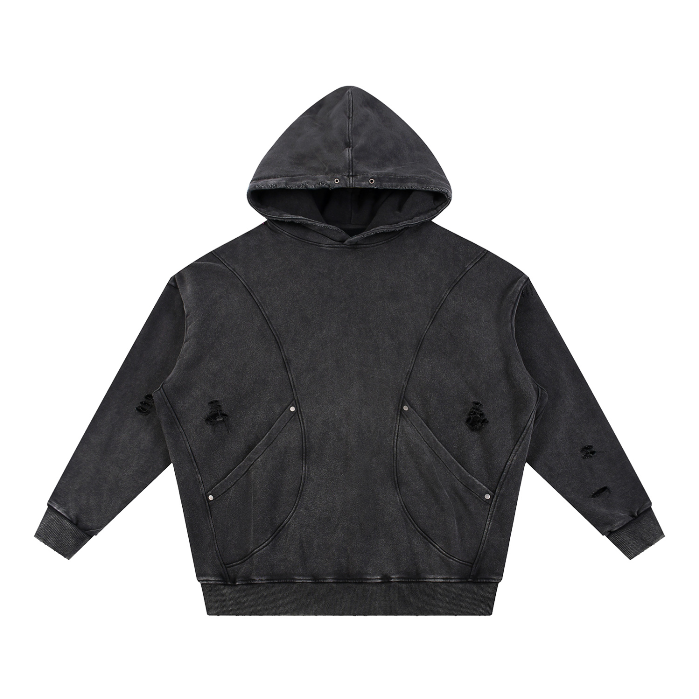 Snow Washed,Distressed,Hoodie