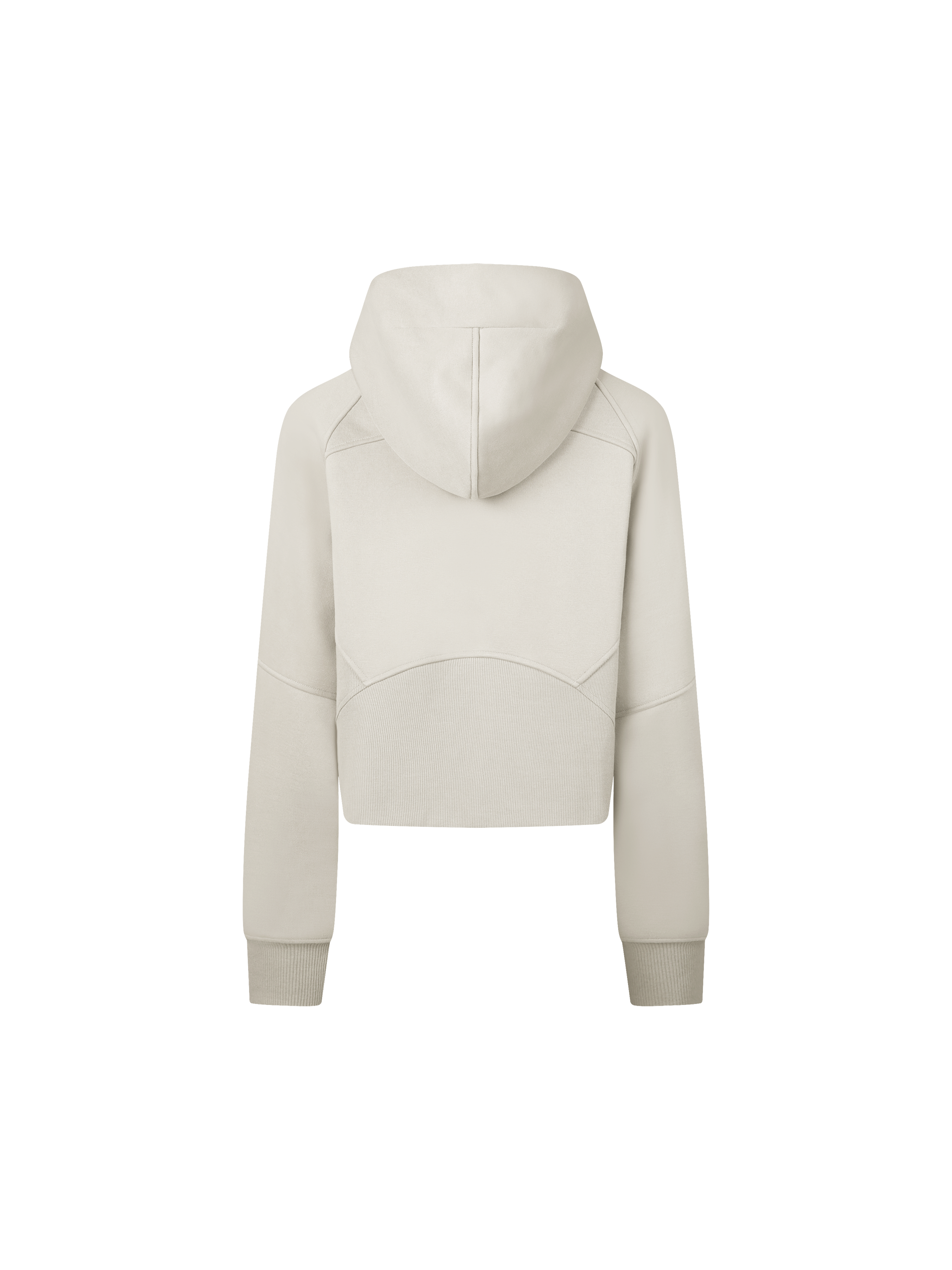 Cropped Zip-Through Hoodie