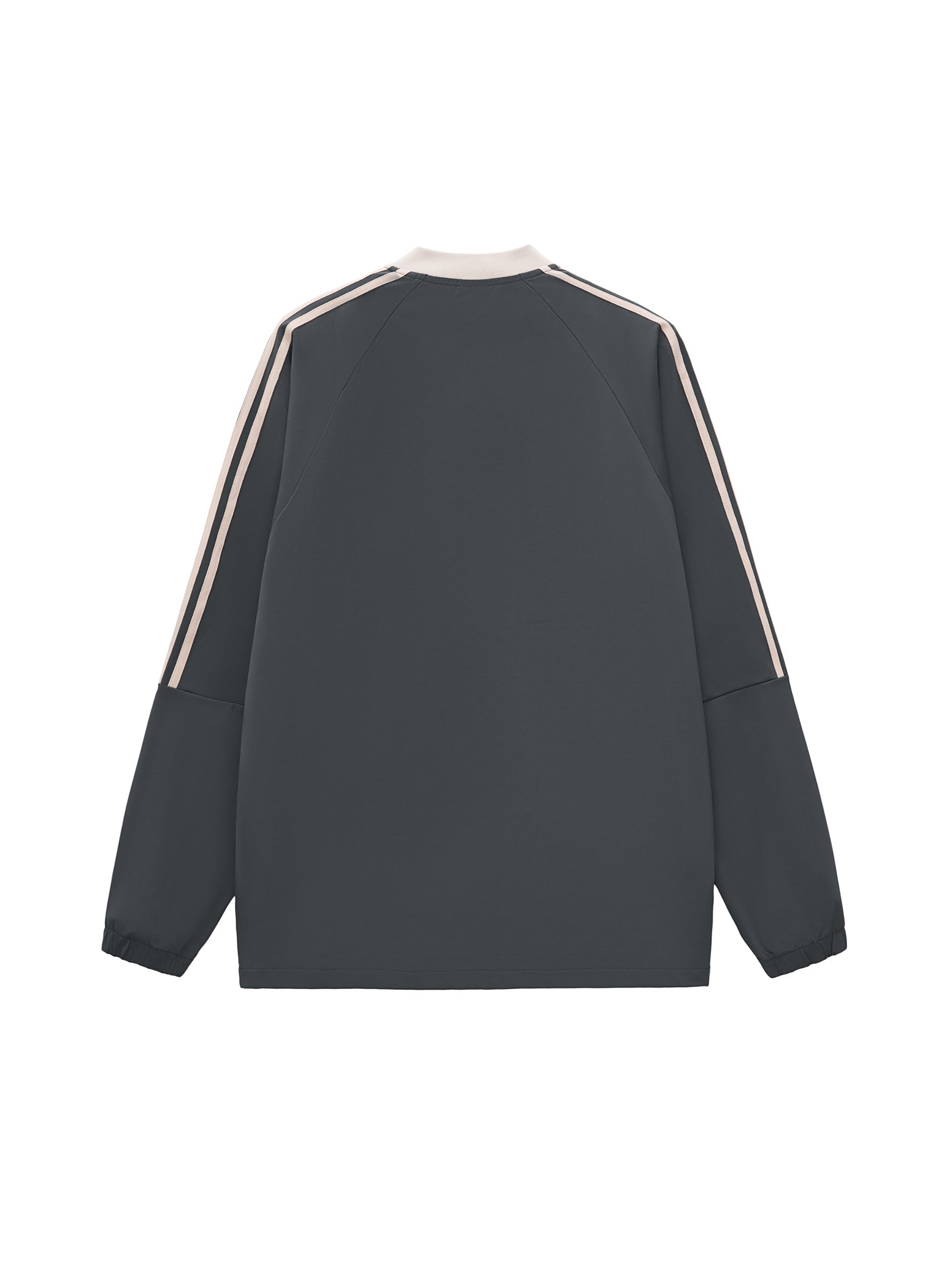 Color-Block V-Neck Long-Sleeve T-Shirt