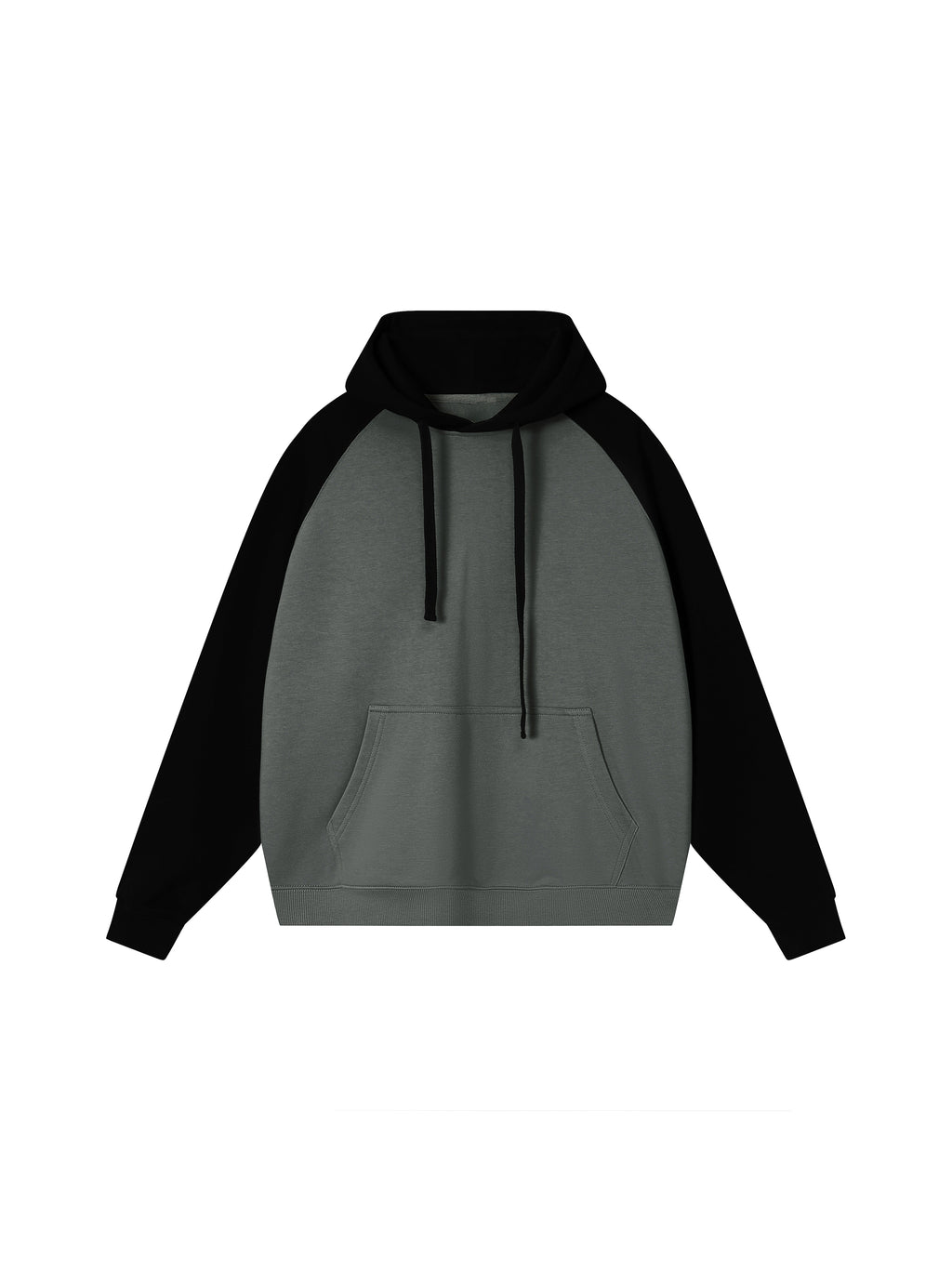 Color-Block Raglan Sleeve Hoodie