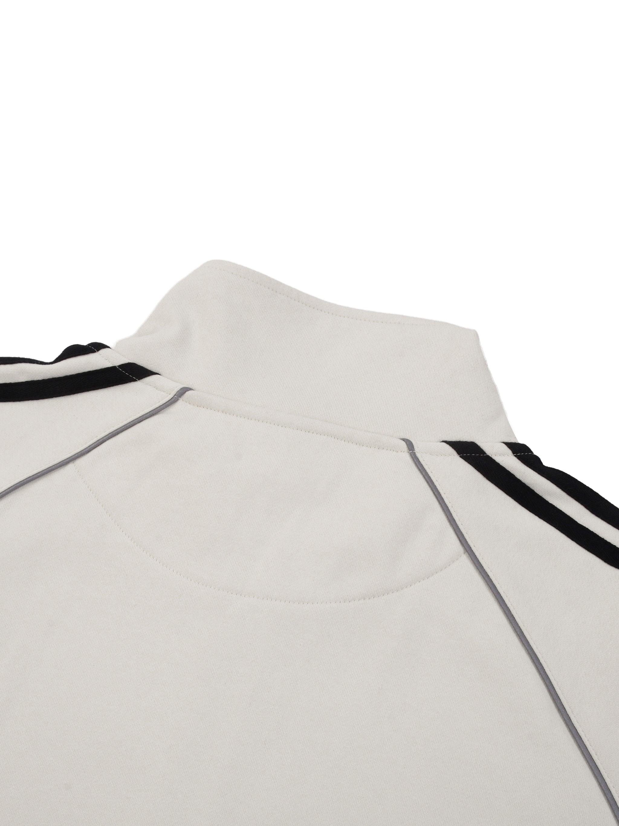 Reflective,Striped,Raglan,Full Zip,Jacket