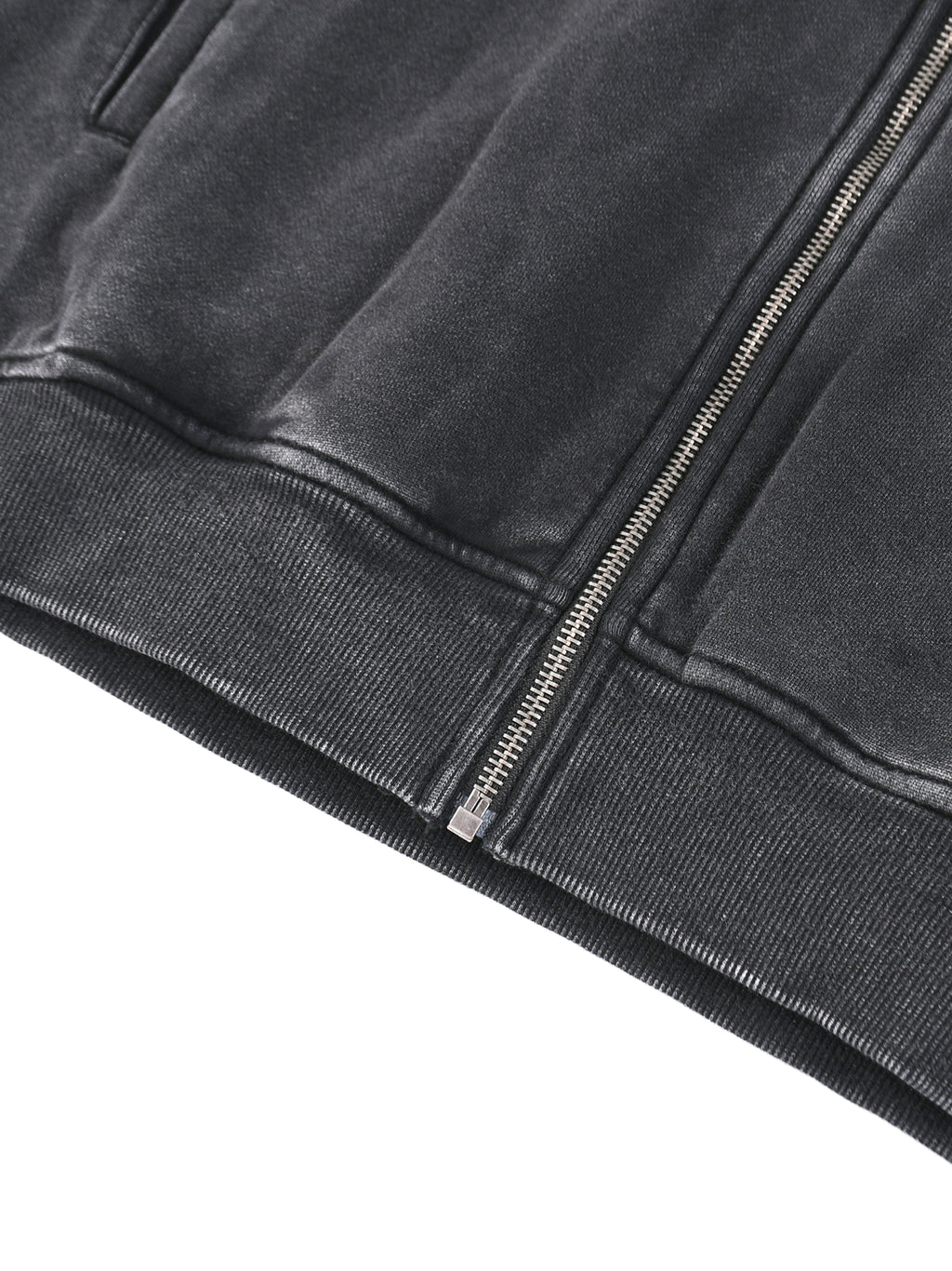 Snow Washed,Tape,Raw Edge,Full Zip,Hoodie