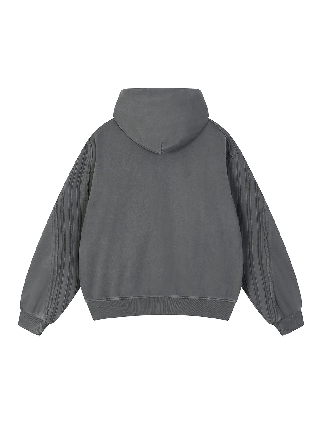 Snow Washed,Tape,Raw Edge,Full Zip,Hoodie