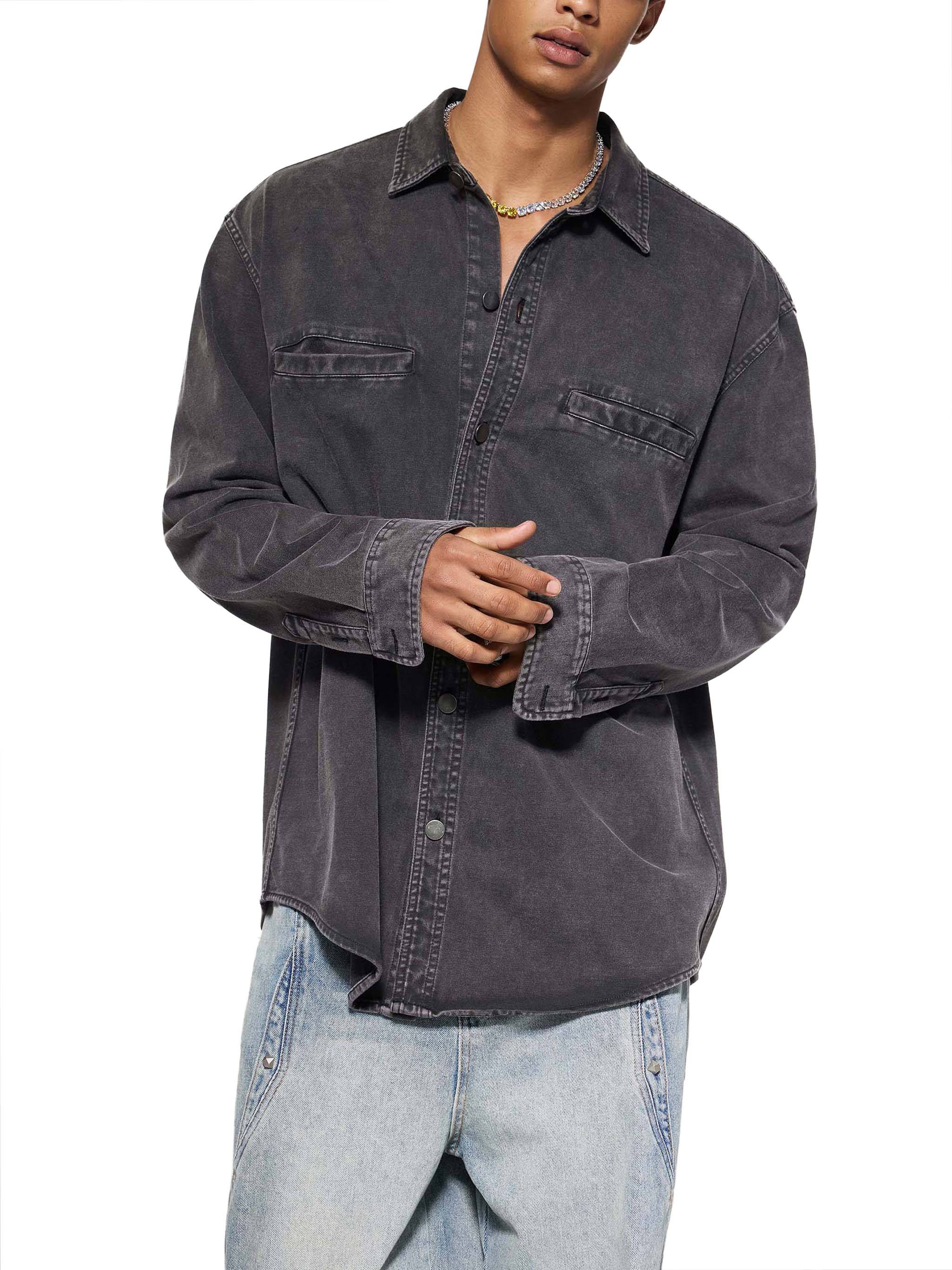 Denim,Vintage Washed,Heavyweight,Jacket