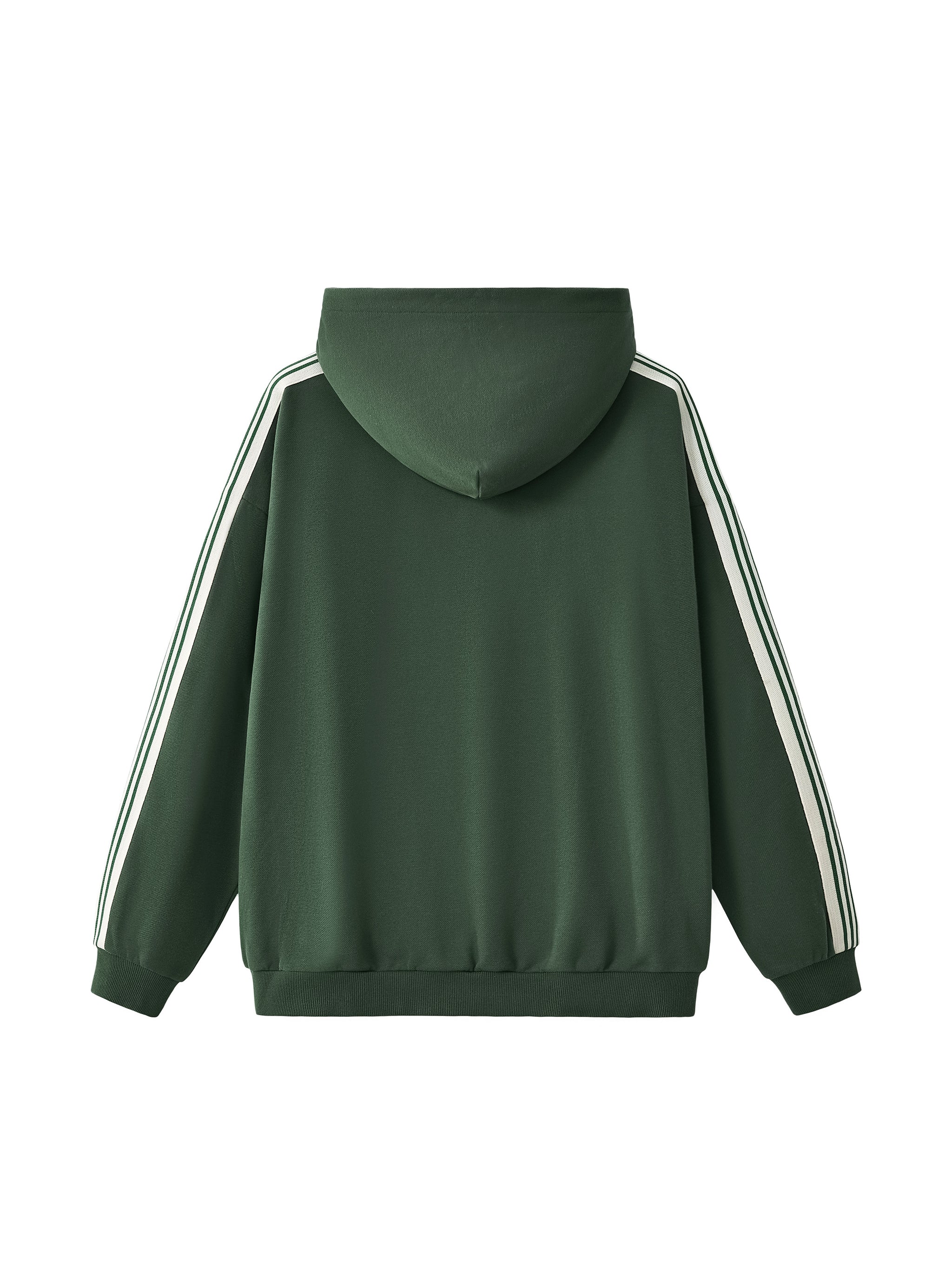 Striped,Drop Shoulder,Hoodie