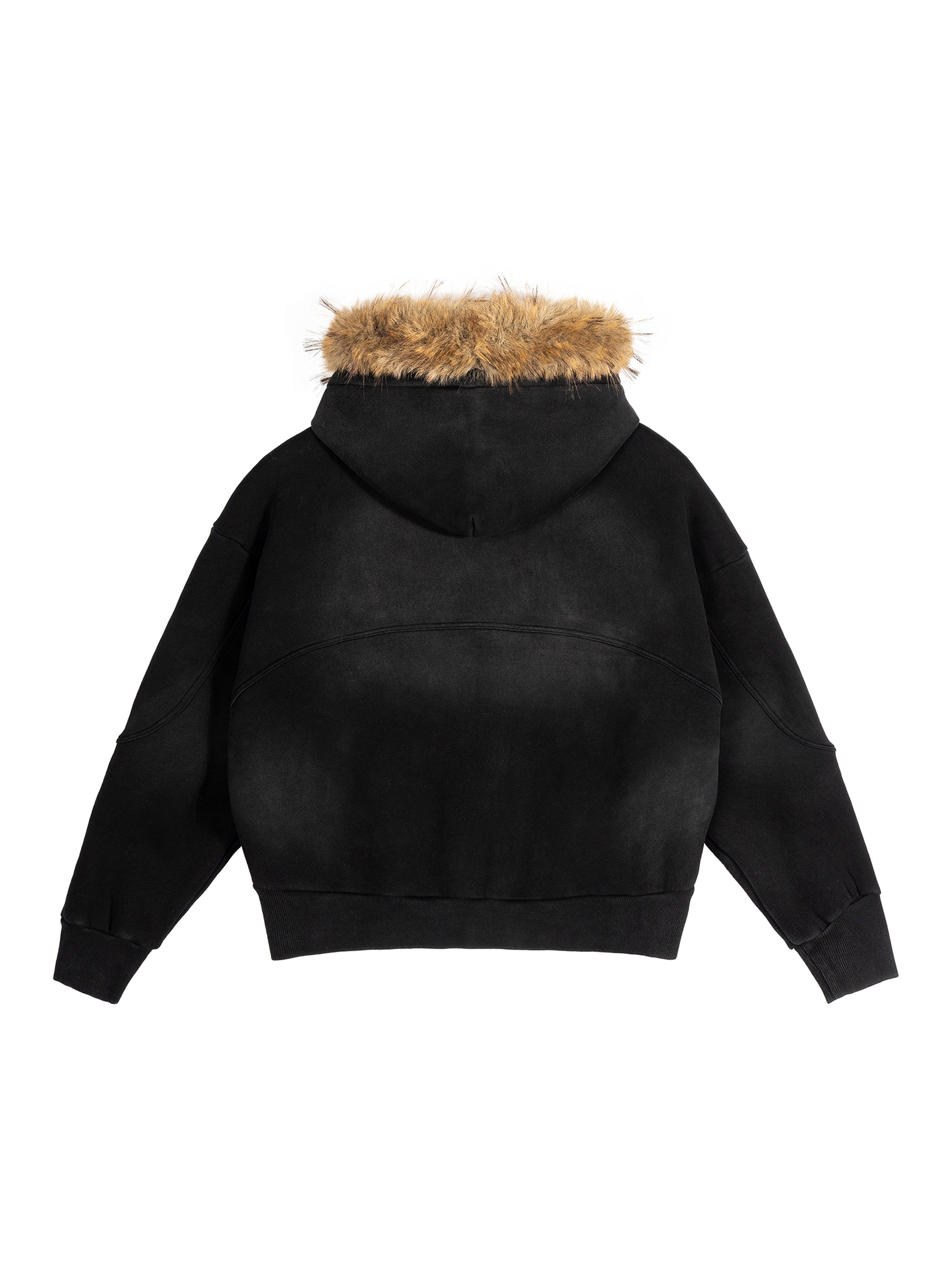Hoodie,Fur,Sun Fade,Full Zip