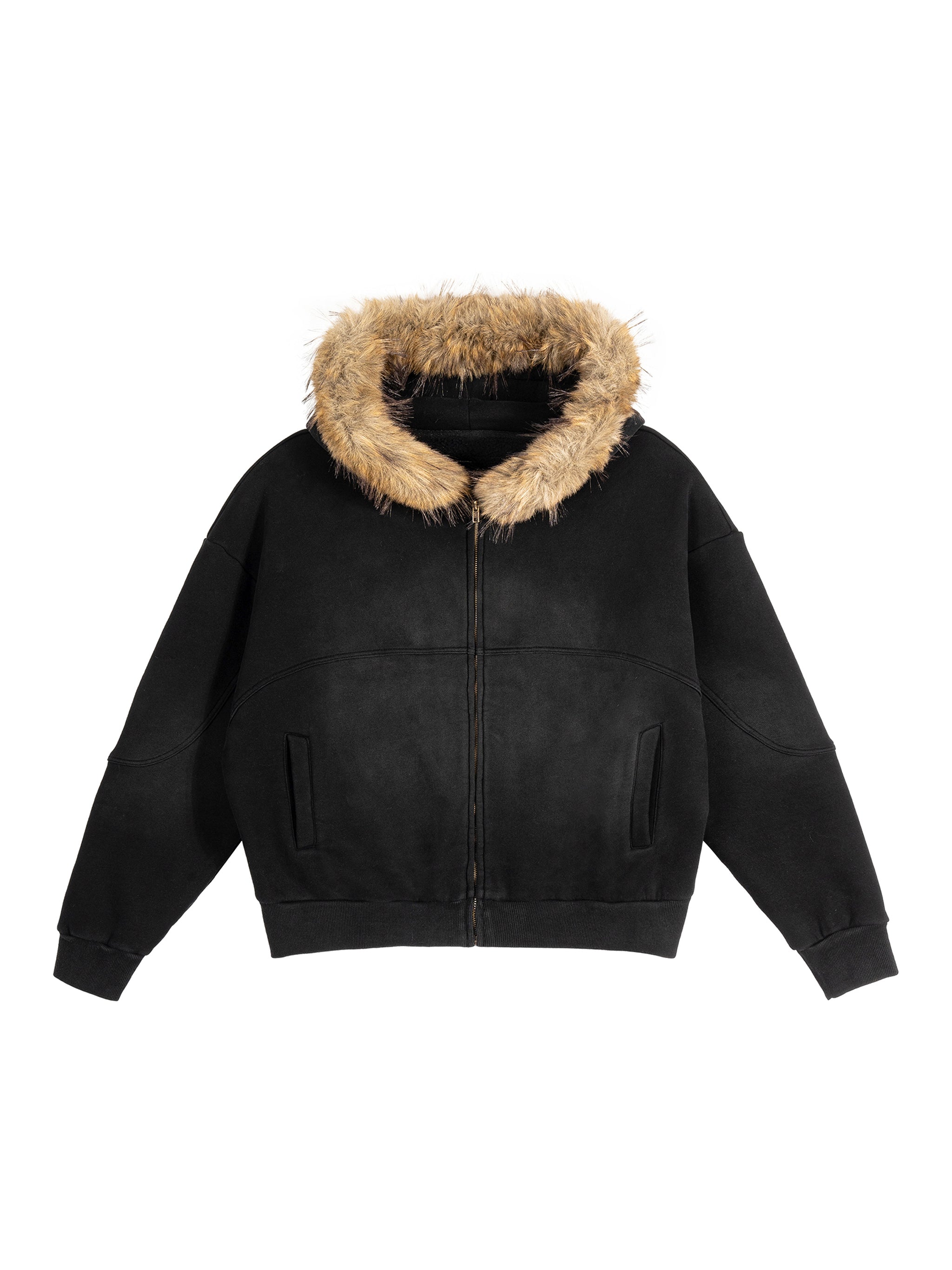 Hoodie,Fur,Sun Fade,Full Zip