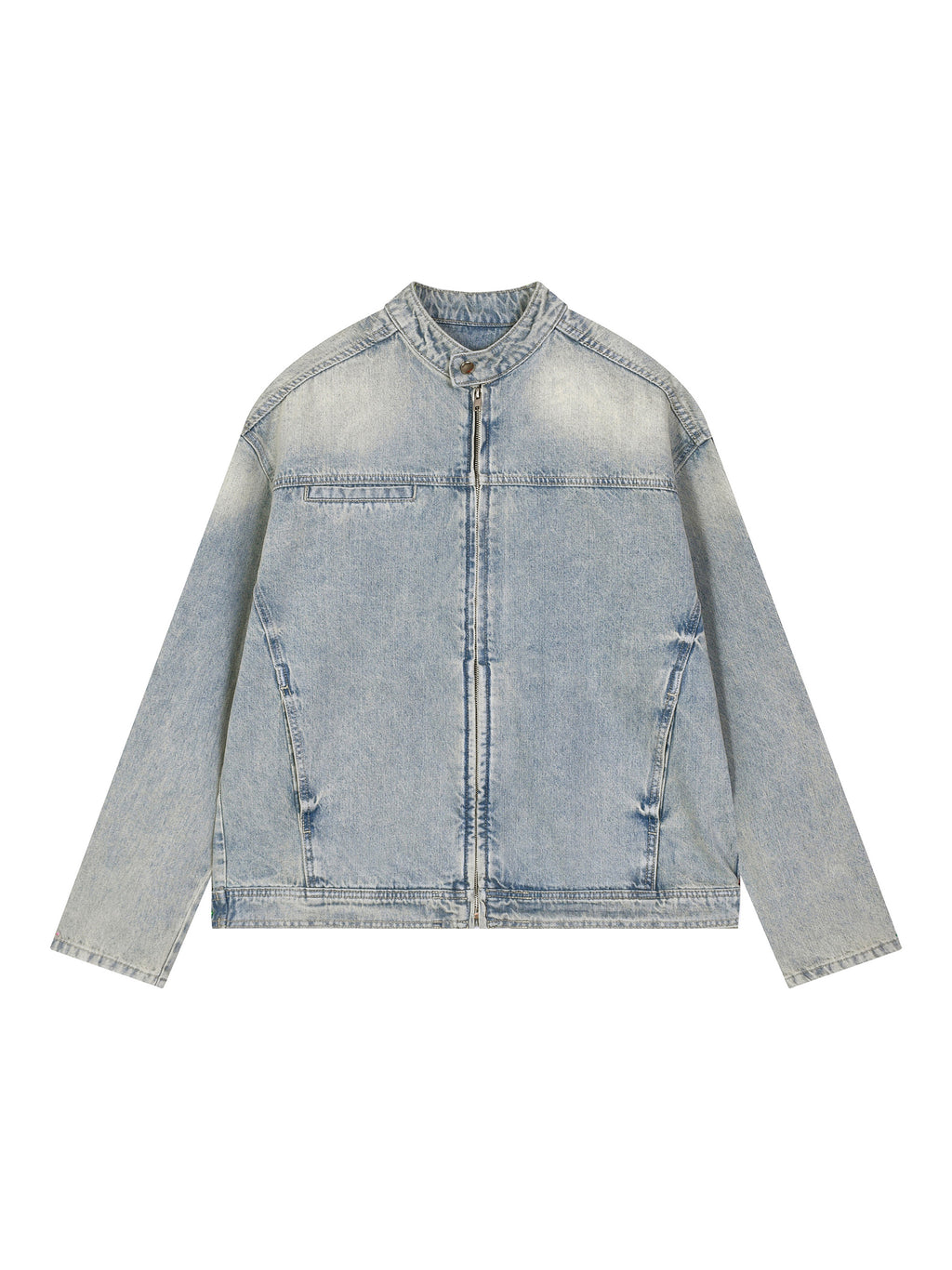 Vintage Wash,Denim,Full Zip,Jacket