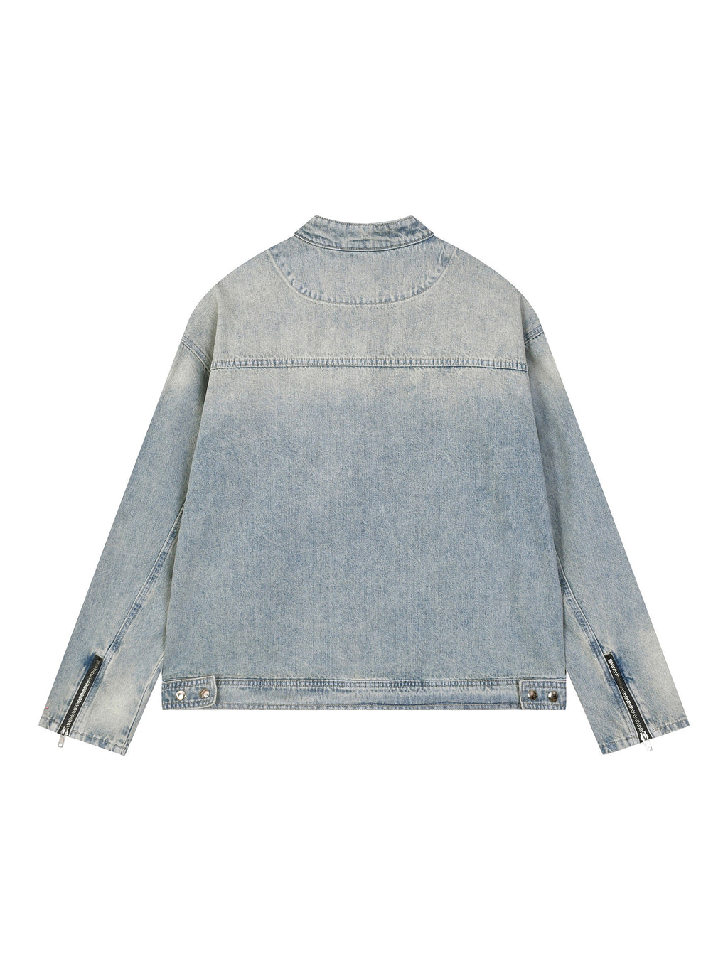 Vintage Wash,Denim,Full Zip,Jacket