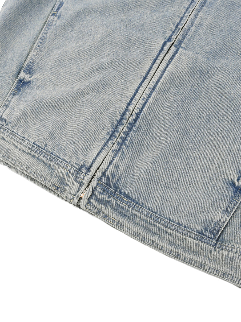 Vintage Wash,Denim,Full Zip,Jacket