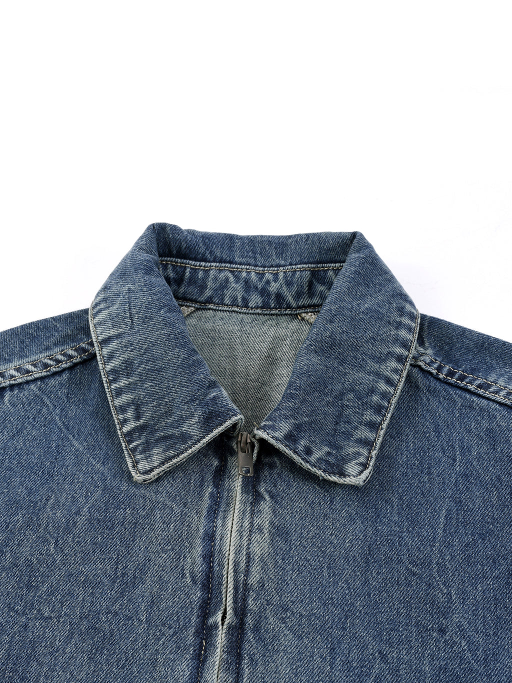 Denim,Jacket,Full Zip,Vintage Wash