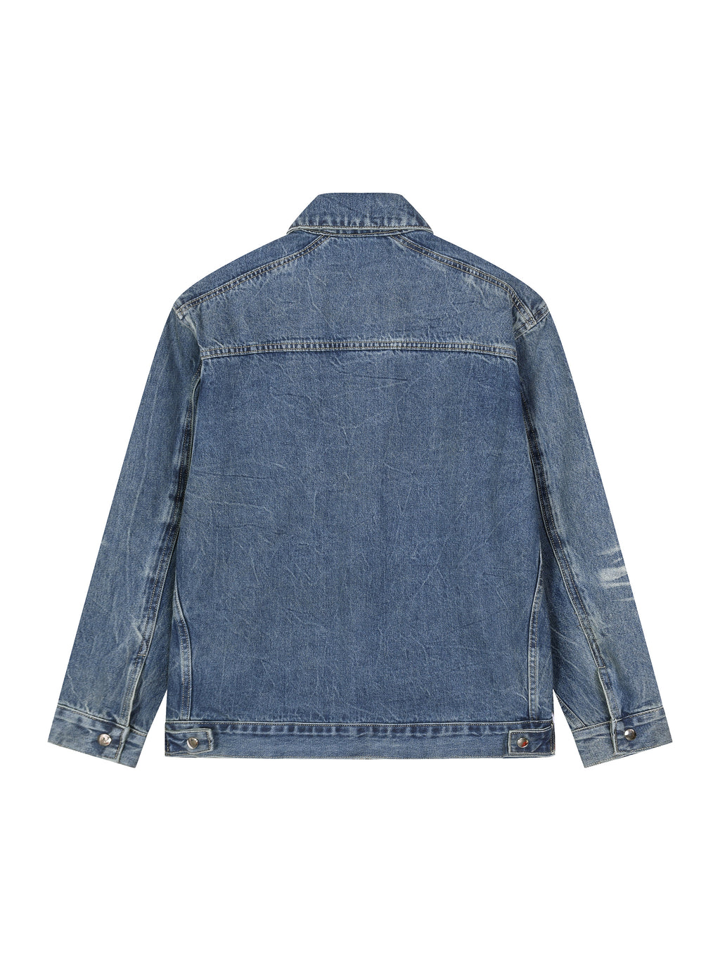 Denim,Jacket,Full Zip,Vintage Wash
